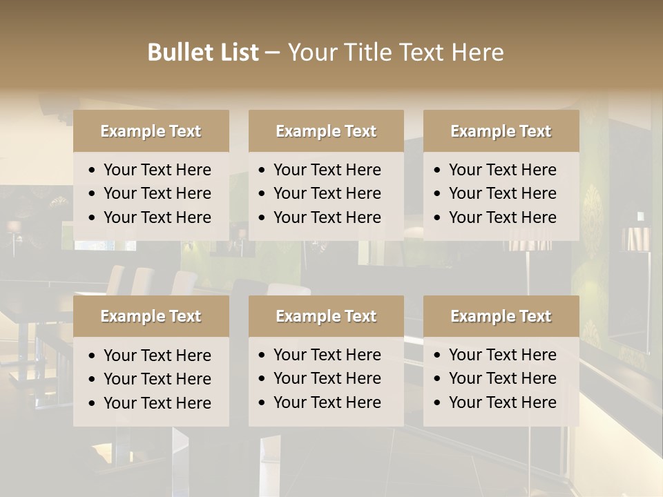 A Conference Room With A Long Table And Chairs PowerPoint Template