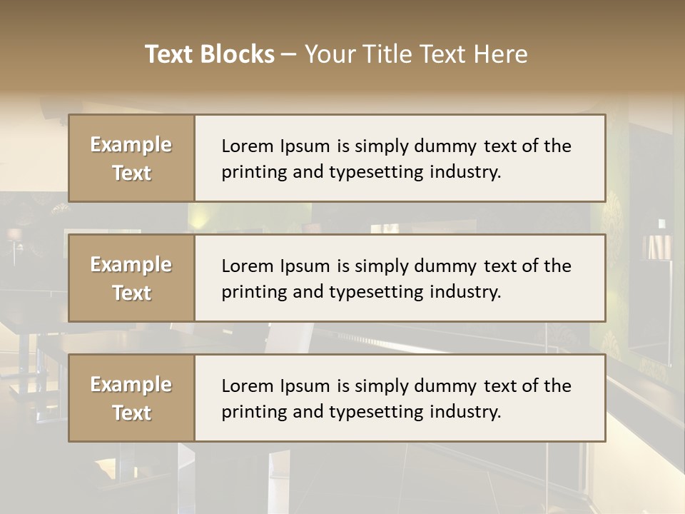 A Conference Room With A Long Table And Chairs PowerPoint Template