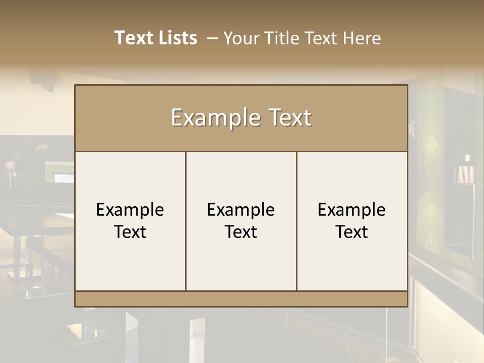 A Conference Room With A Long Table And Chairs PowerPoint Template