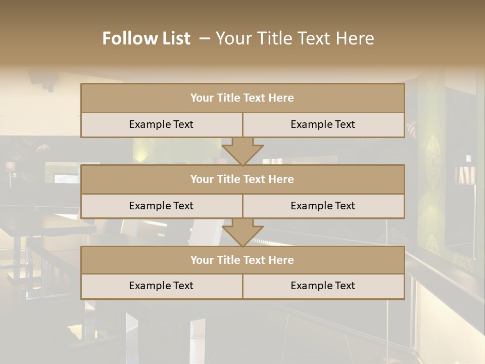 A Conference Room With A Long Table And Chairs PowerPoint Template