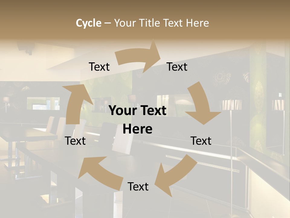 A Conference Room With A Long Table And Chairs PowerPoint Template