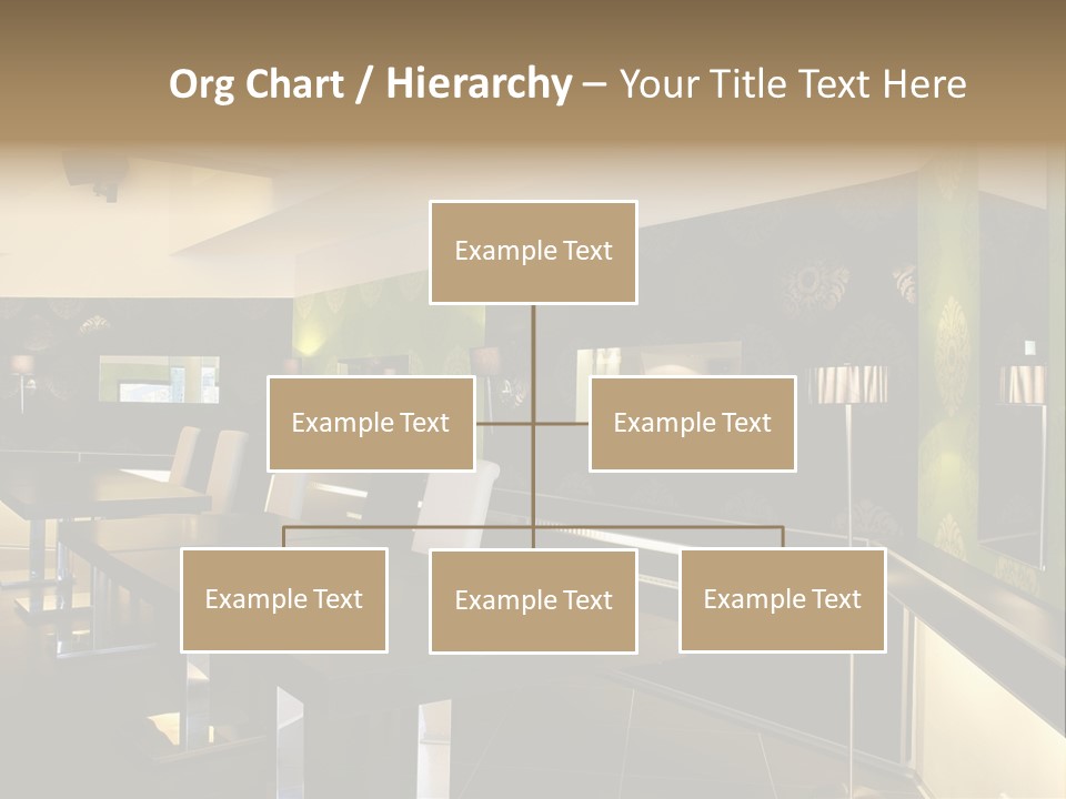 A Conference Room With A Long Table And Chairs PowerPoint Template