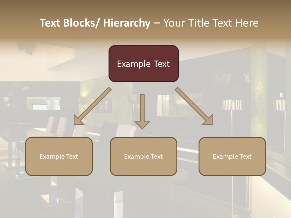 A Conference Room With A Long Table And Chairs PowerPoint Template