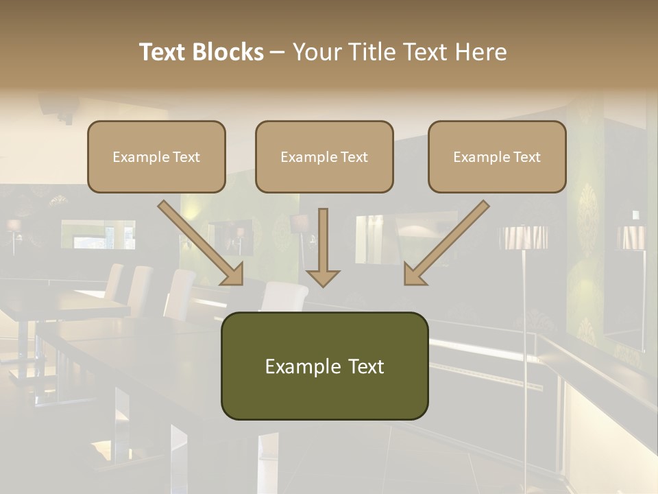 A Conference Room With A Long Table And Chairs PowerPoint Template