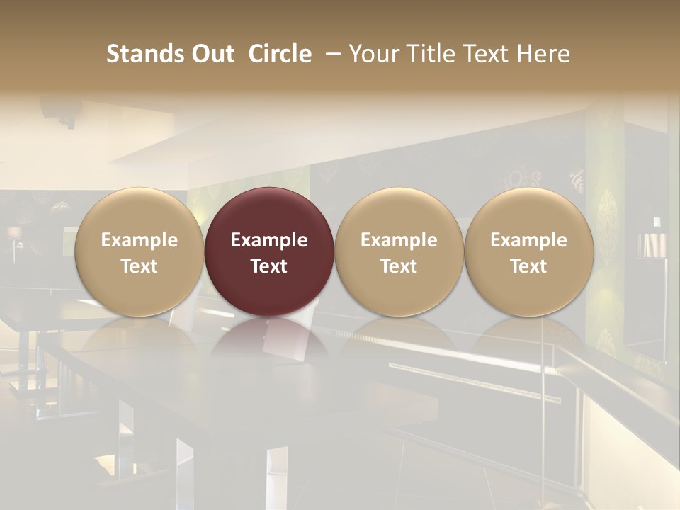 A Conference Room With A Long Table And Chairs PowerPoint Template