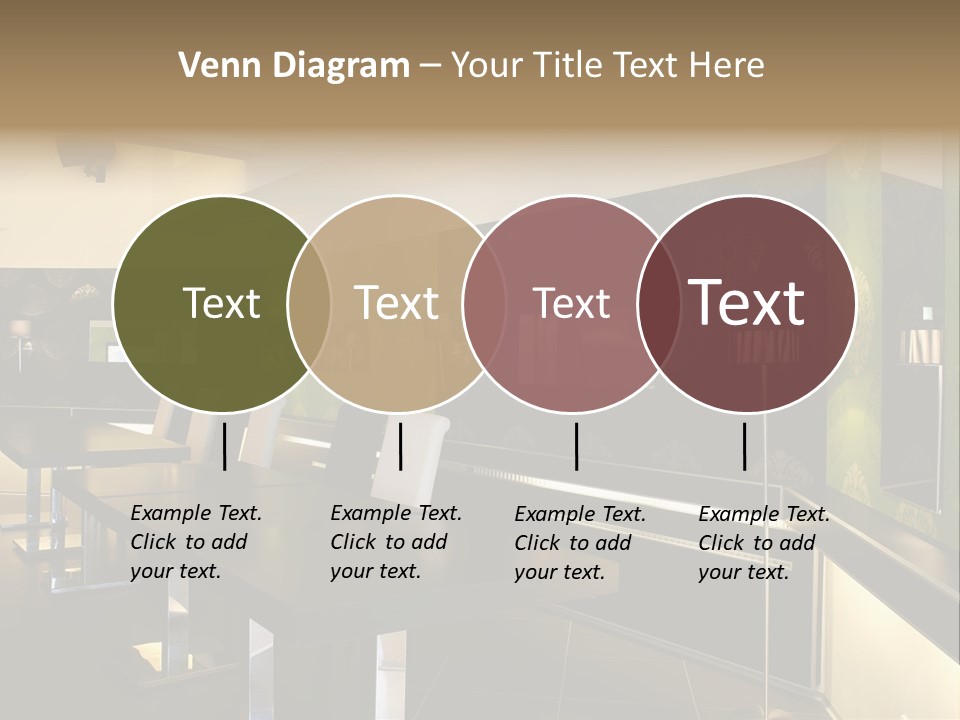 A Conference Room With A Long Table And Chairs PowerPoint Template