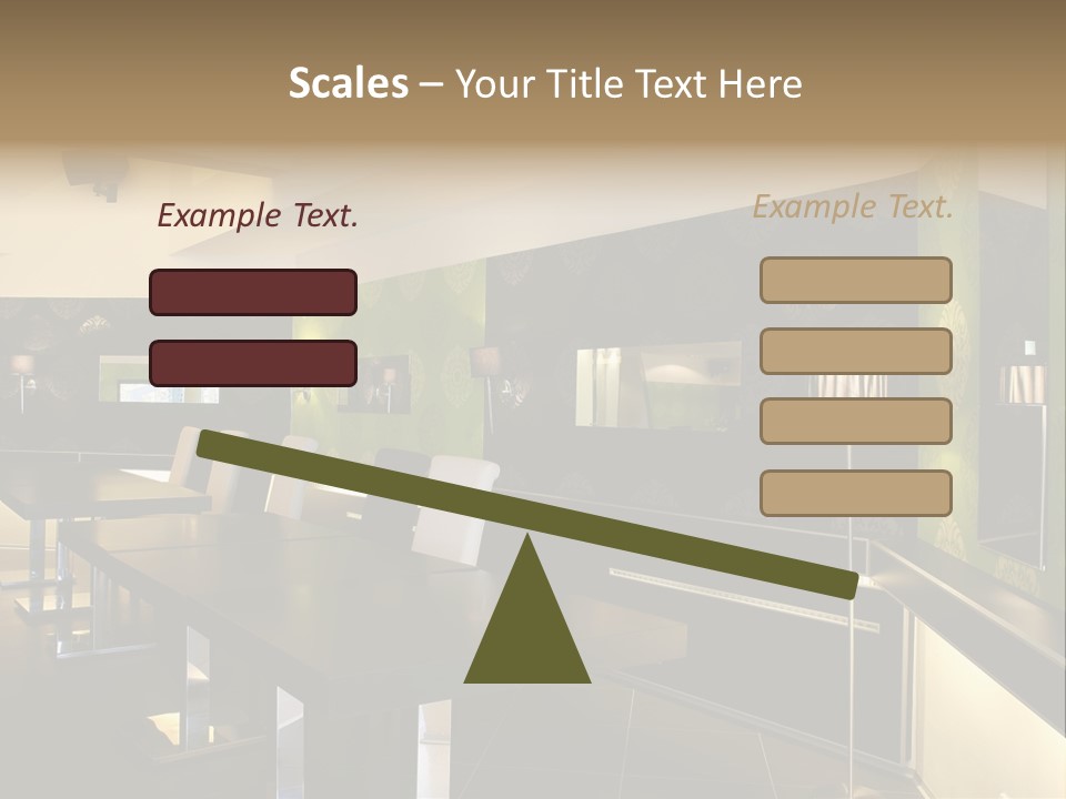 A Conference Room With A Long Table And Chairs PowerPoint Template