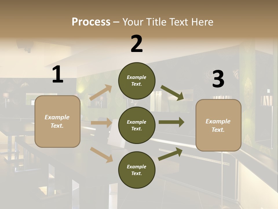 A Conference Room With A Long Table And Chairs PowerPoint Template