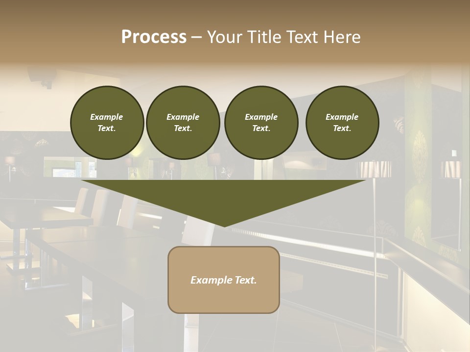 A Conference Room With A Long Table And Chairs PowerPoint Template