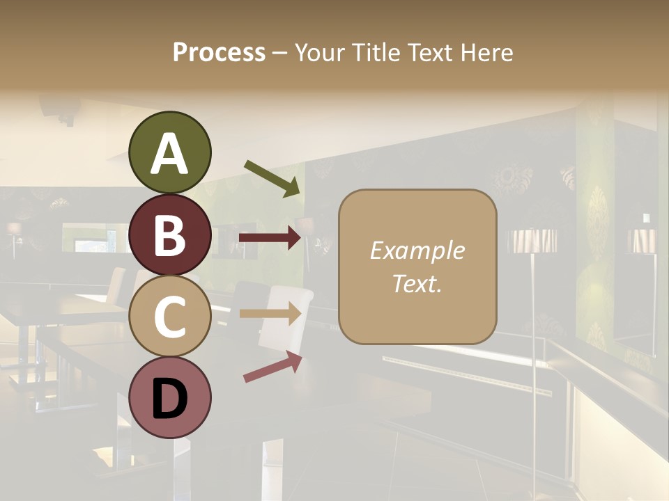 A Conference Room With A Long Table And Chairs PowerPoint Template