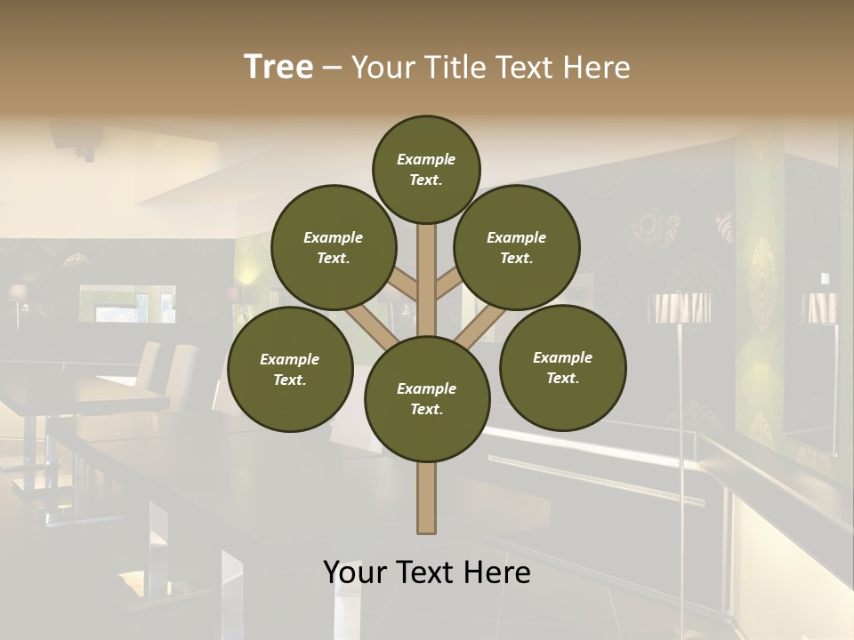 A Conference Room With A Long Table And Chairs PowerPoint Template
