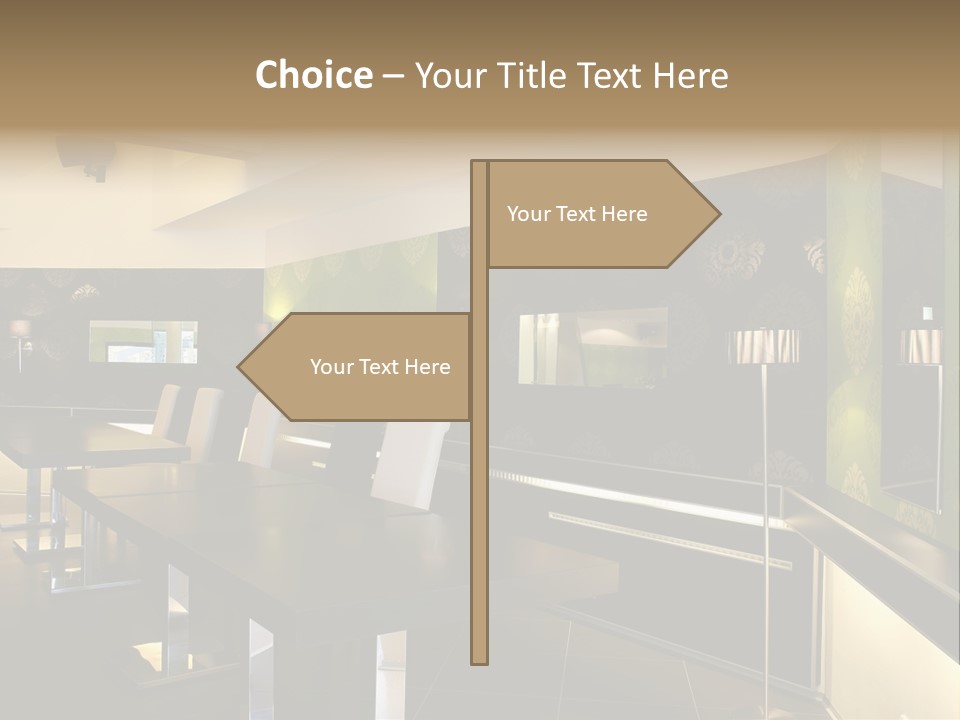 A Conference Room With A Long Table And Chairs PowerPoint Template