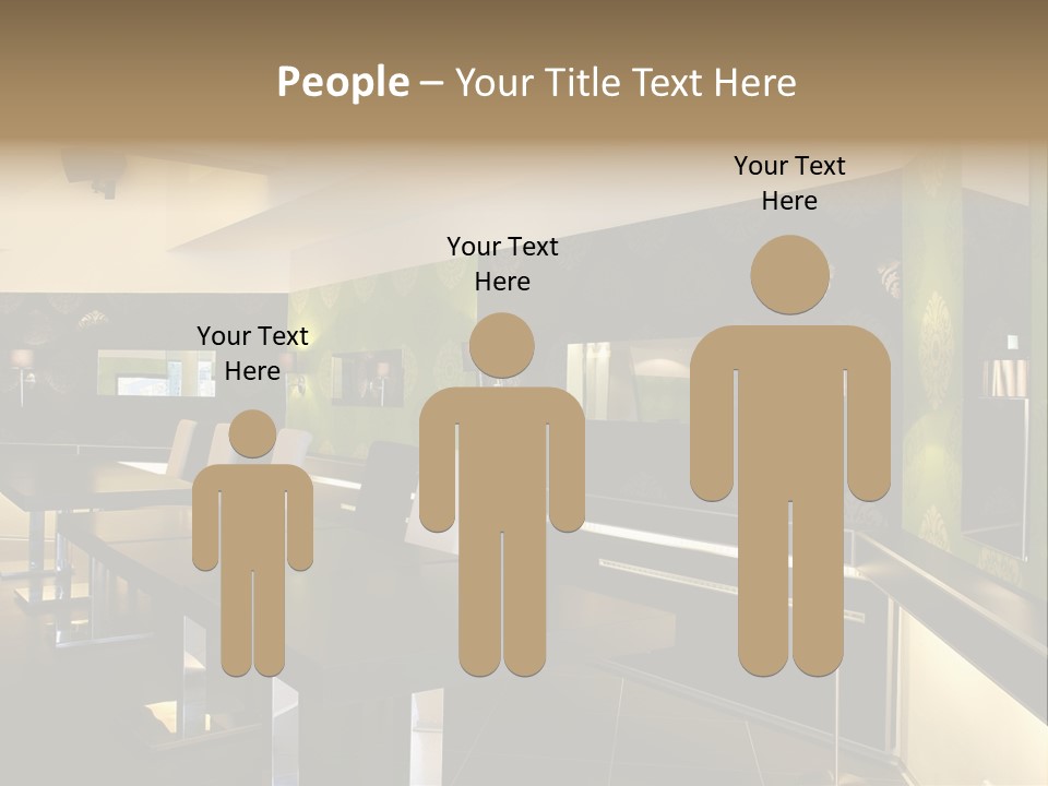 A Conference Room With A Long Table And Chairs PowerPoint Template