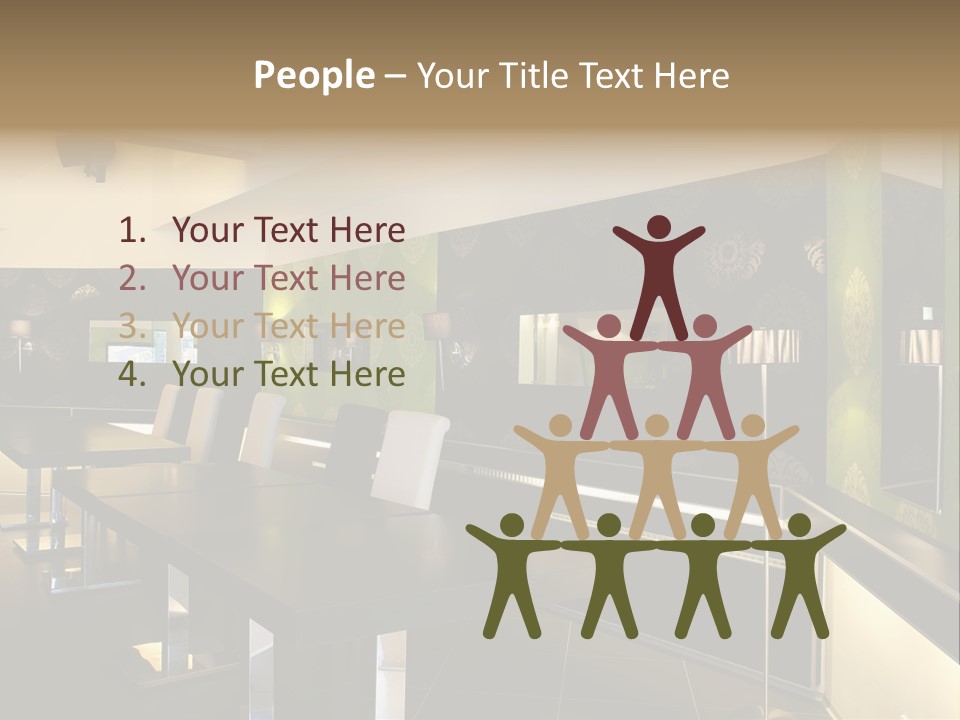 A Conference Room With A Long Table And Chairs PowerPoint Template