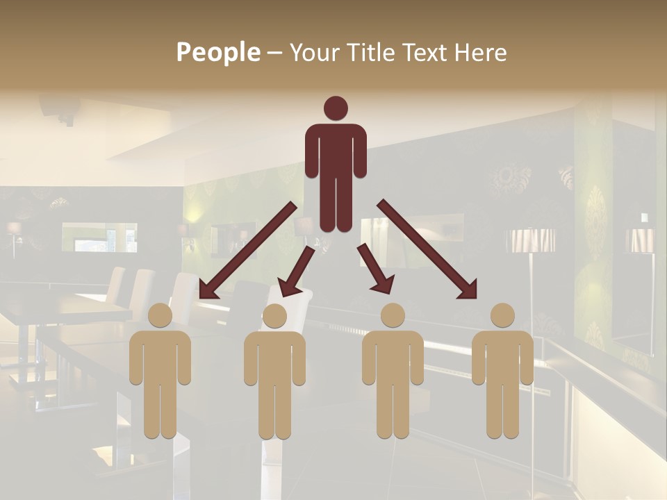 A Conference Room With A Long Table And Chairs PowerPoint Template