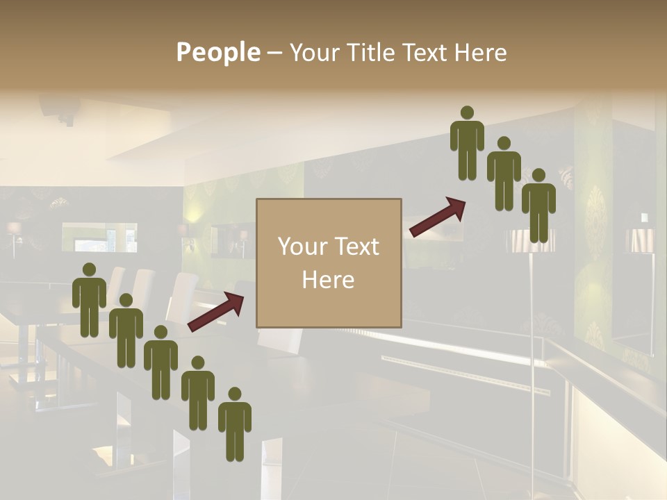 A Conference Room With A Long Table And Chairs PowerPoint Template