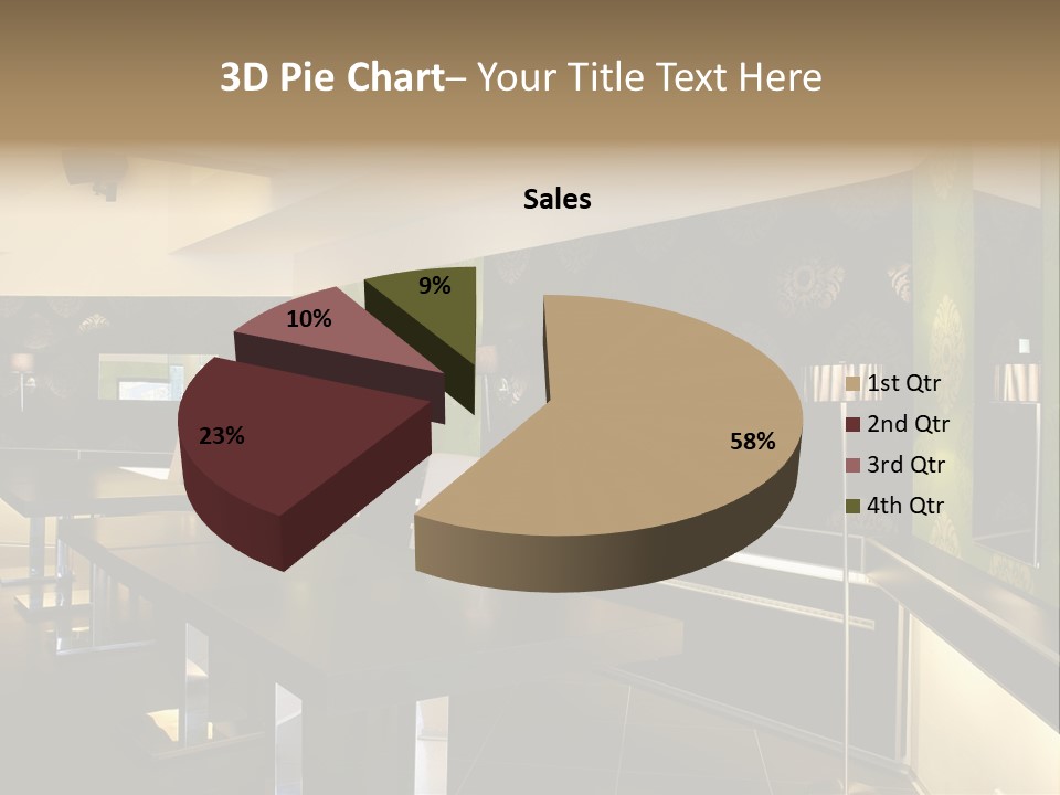 A Conference Room With A Long Table And Chairs PowerPoint Template