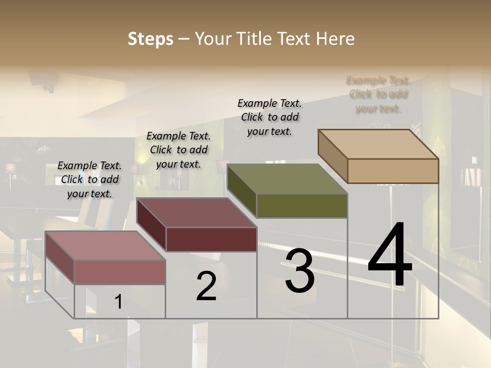 A Conference Room With A Long Table And Chairs PowerPoint Template