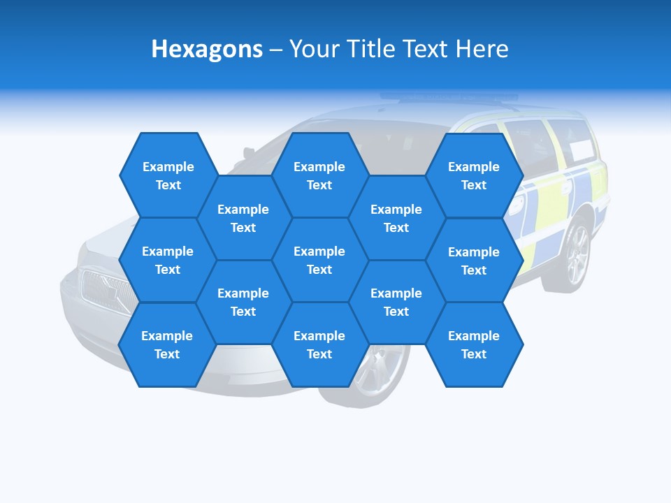 A High Speed Motorway Police Car. PowerPoint Template