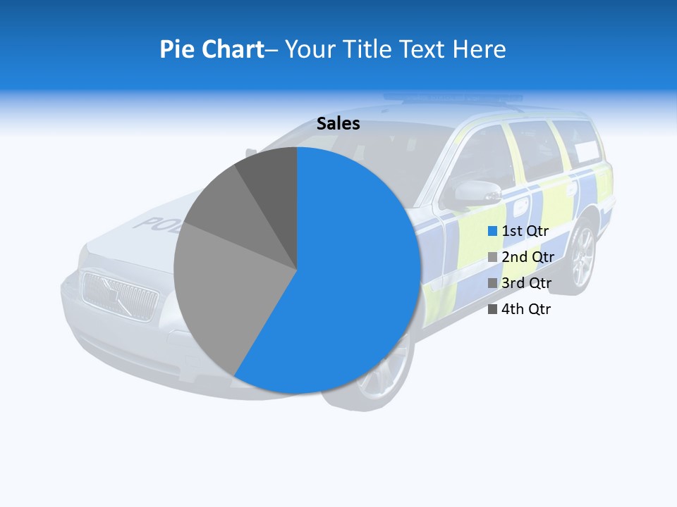A High Speed Motorway Police Car. PowerPoint Template