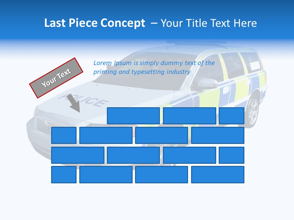 A High Speed Motorway Police Car. PowerPoint Template
