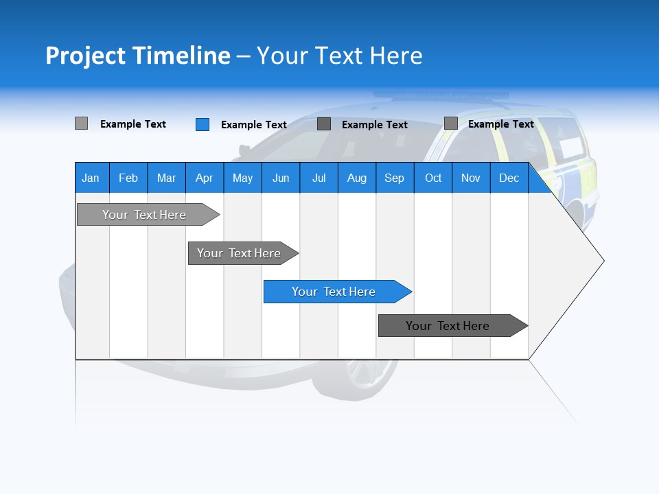 A High Speed Motorway Police Car. PowerPoint Template
