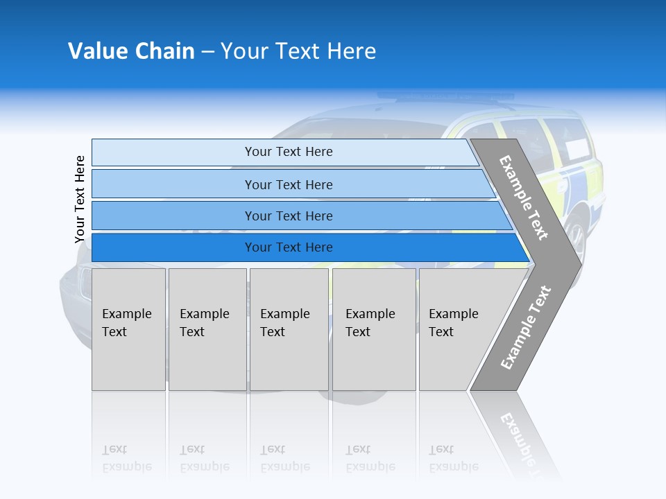 A High Speed Motorway Police Car. PowerPoint Template