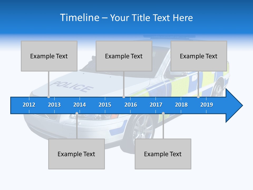 A High Speed Motorway Police Car. PowerPoint Template