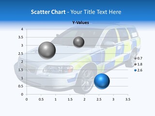 A High Speed Motorway Police Car. PowerPoint Template