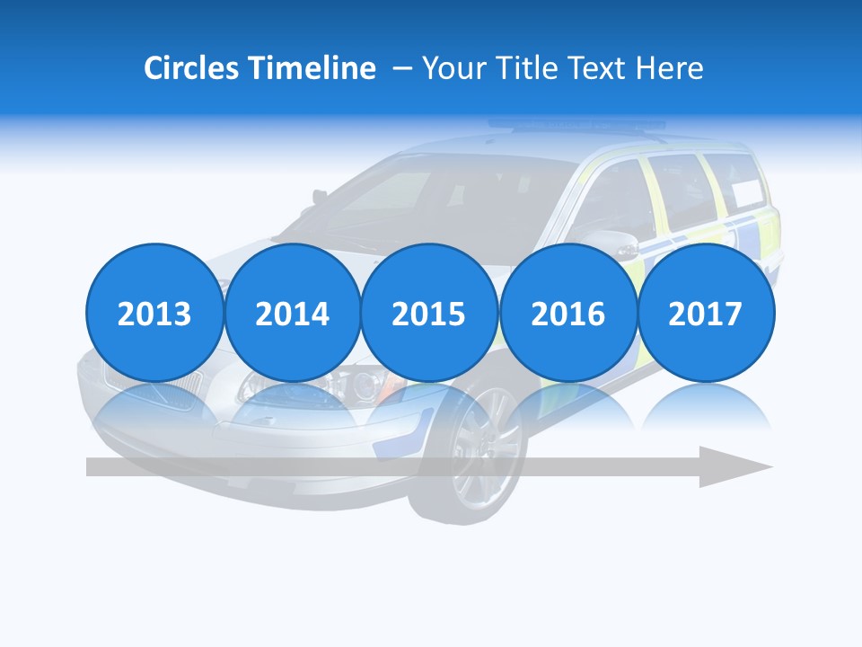A High Speed Motorway Police Car. PowerPoint Template