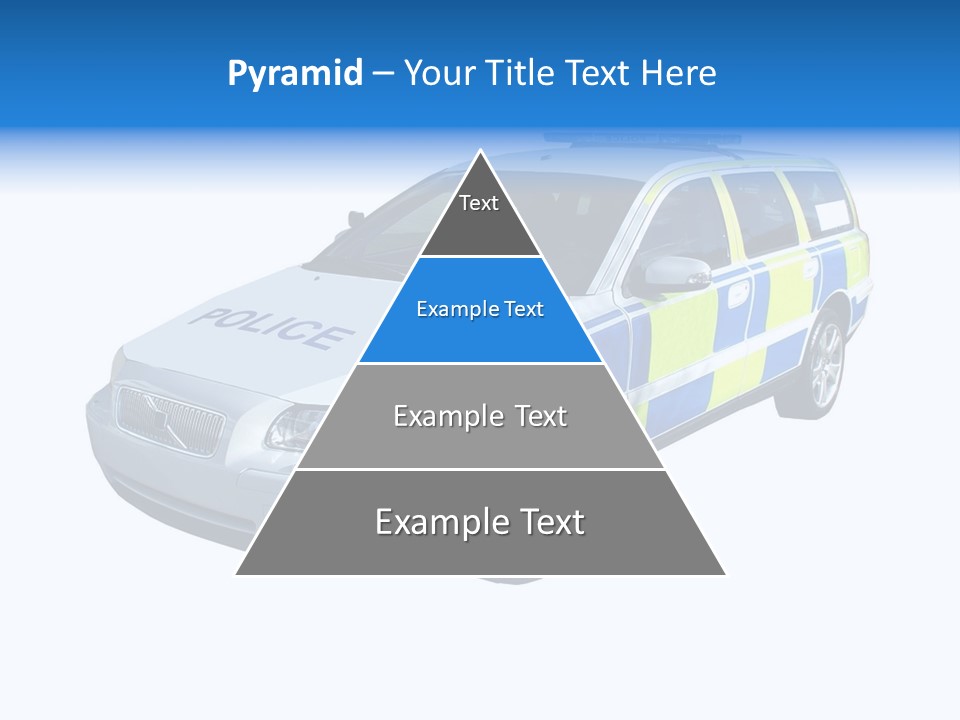 A High Speed Motorway Police Car. PowerPoint Template