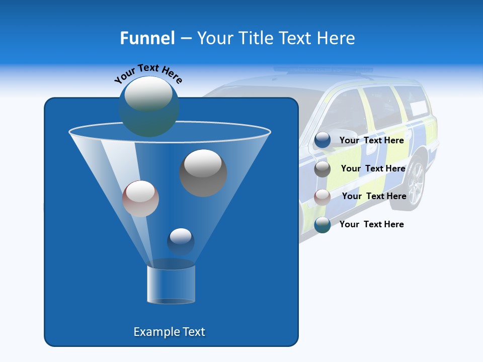 A High Speed Motorway Police Car. PowerPoint Template