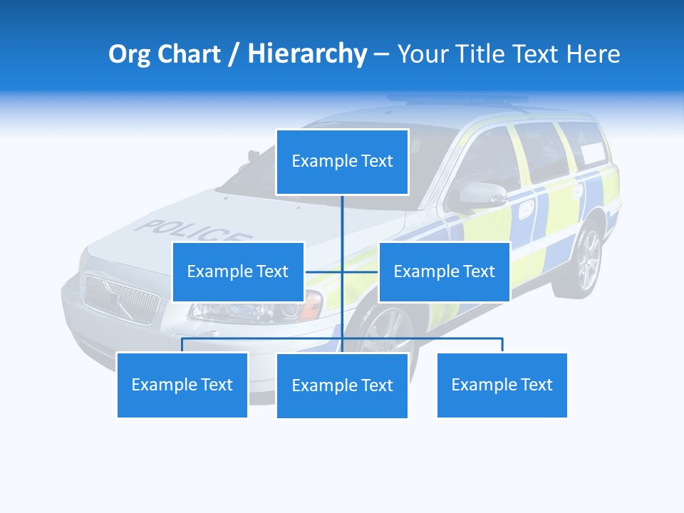 A High Speed Motorway Police Car. PowerPoint Template