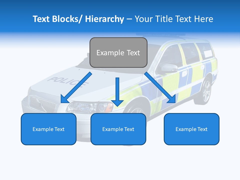 A High Speed Motorway Police Car. PowerPoint Template