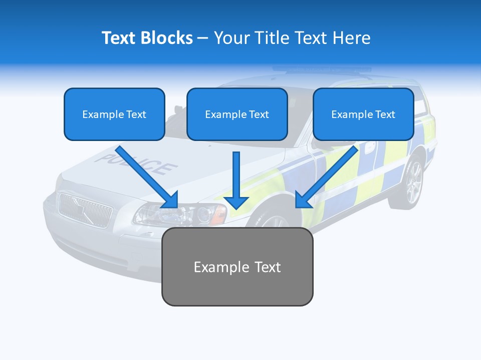 A High Speed Motorway Police Car. PowerPoint Template