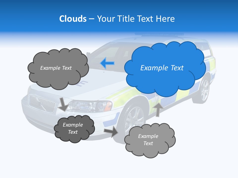 A High Speed Motorway Police Car. PowerPoint Template