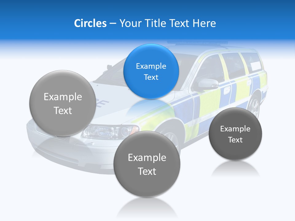 A High Speed Motorway Police Car. PowerPoint Template