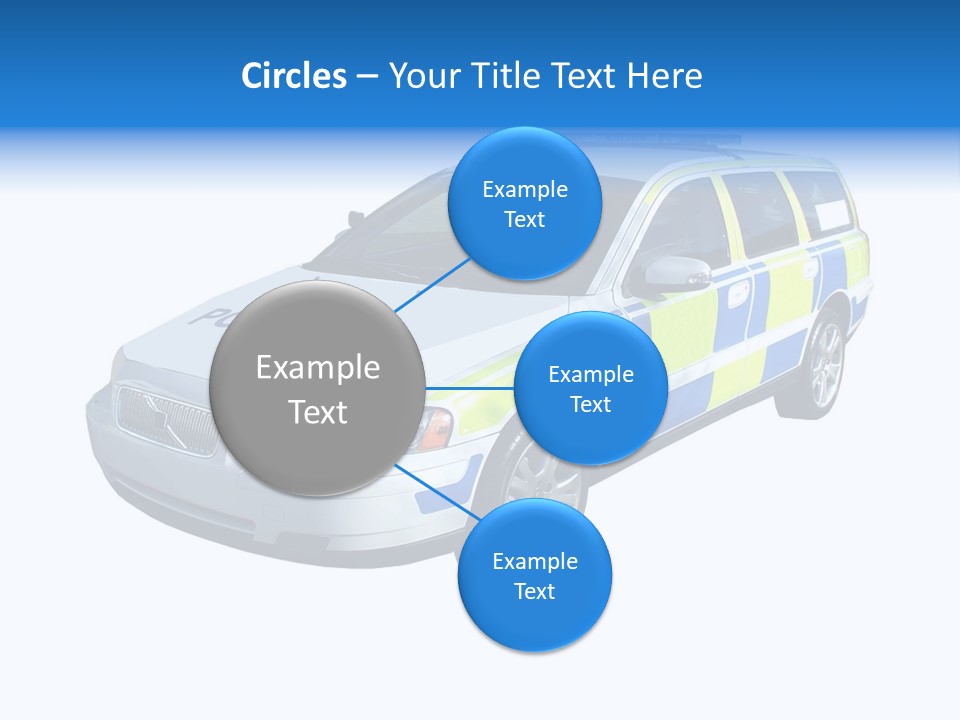A High Speed Motorway Police Car. PowerPoint Template