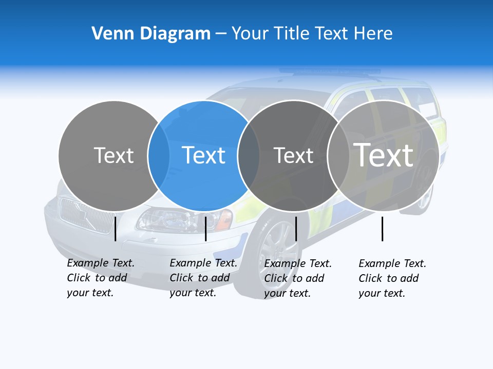 A High Speed Motorway Police Car. PowerPoint Template