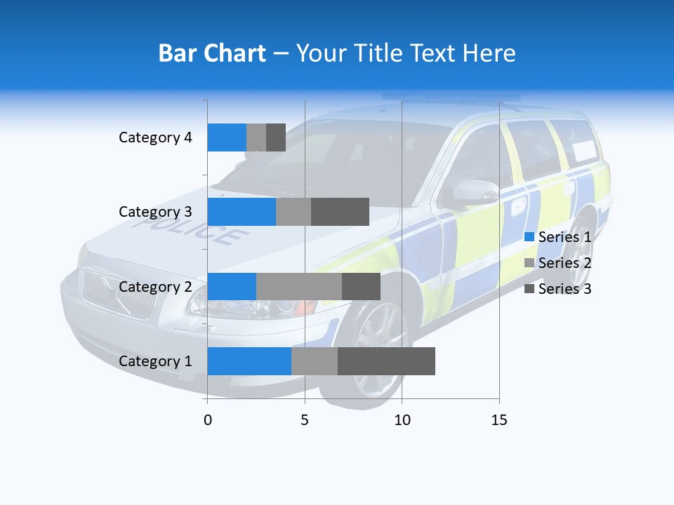 A High Speed Motorway Police Car. PowerPoint Template