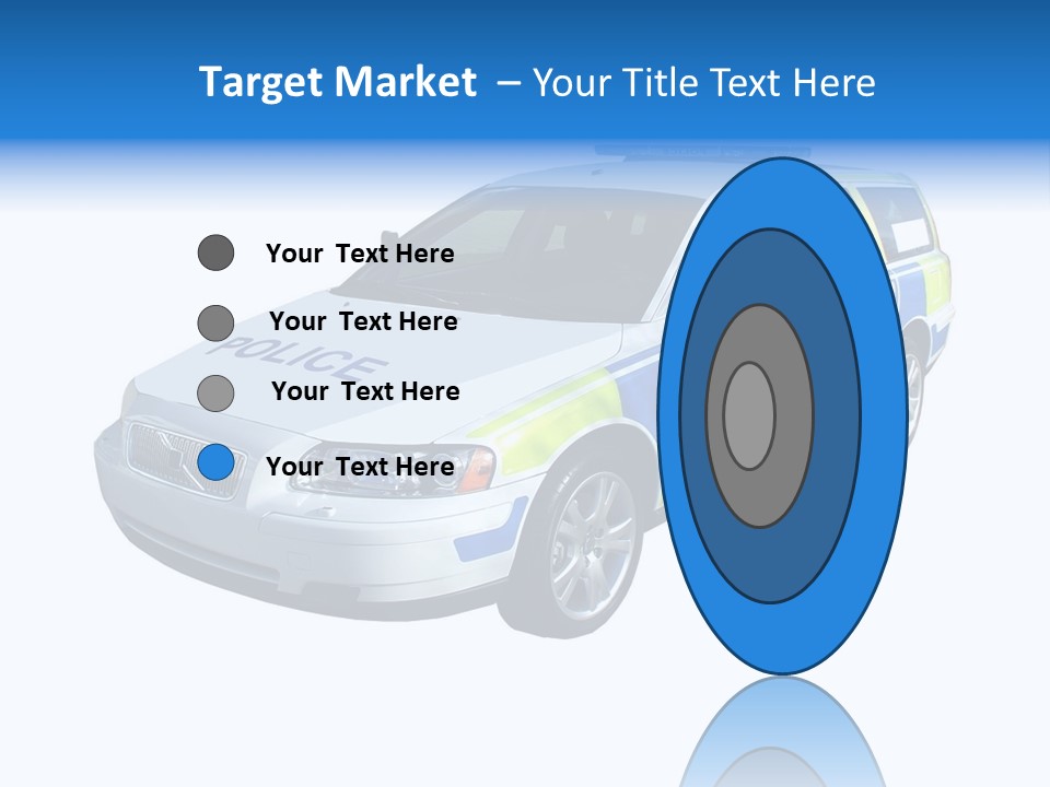 A High Speed Motorway Police Car. PowerPoint Template