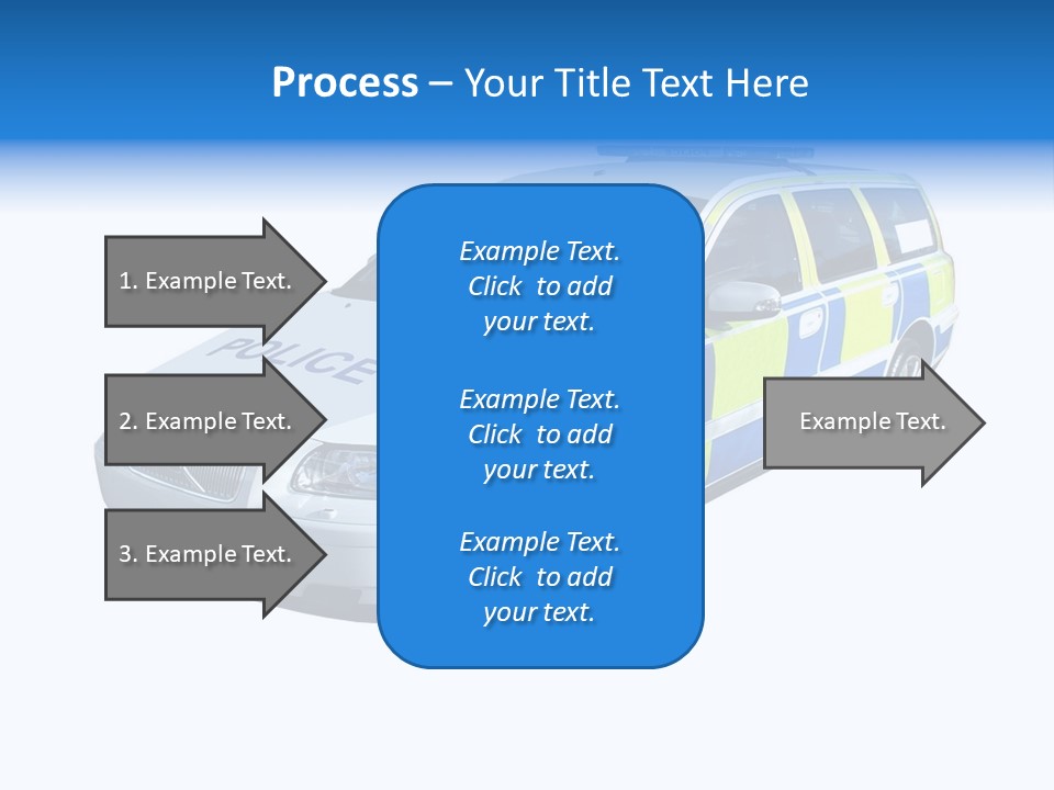A High Speed Motorway Police Car. PowerPoint Template