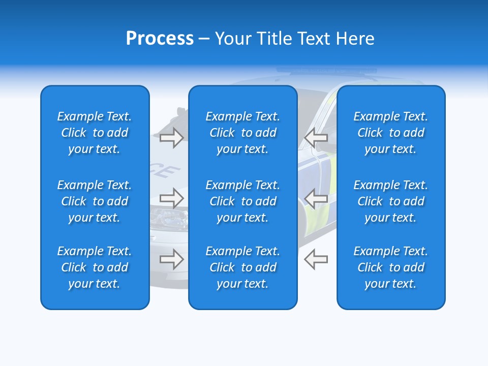 A High Speed Motorway Police Car. PowerPoint Template