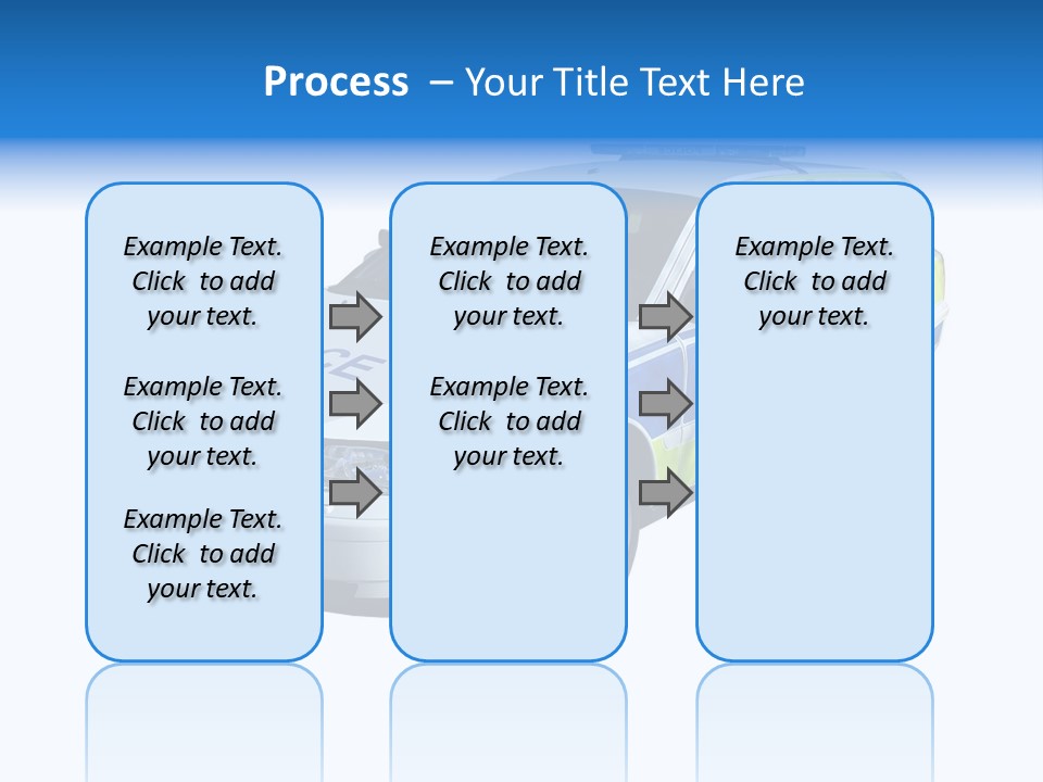 A High Speed Motorway Police Car. PowerPoint Template