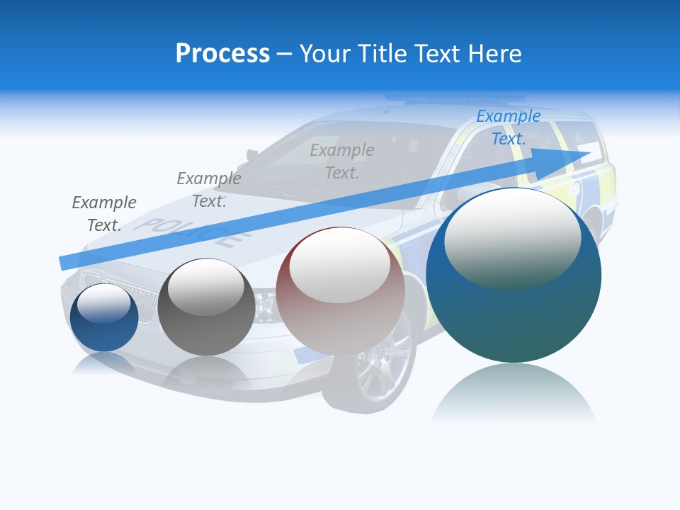 A High Speed Motorway Police Car. PowerPoint Template