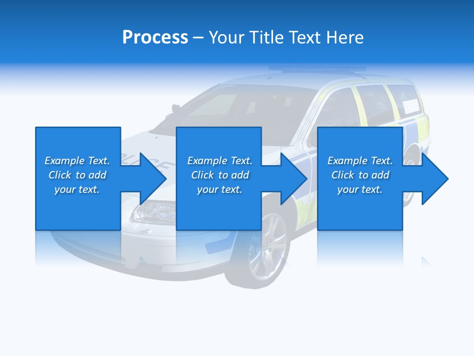 A High Speed Motorway Police Car. PowerPoint Template