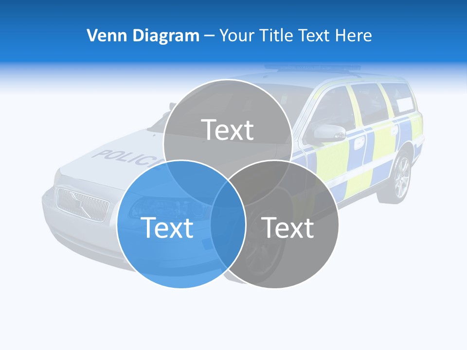 A High Speed Motorway Police Car. PowerPoint Template