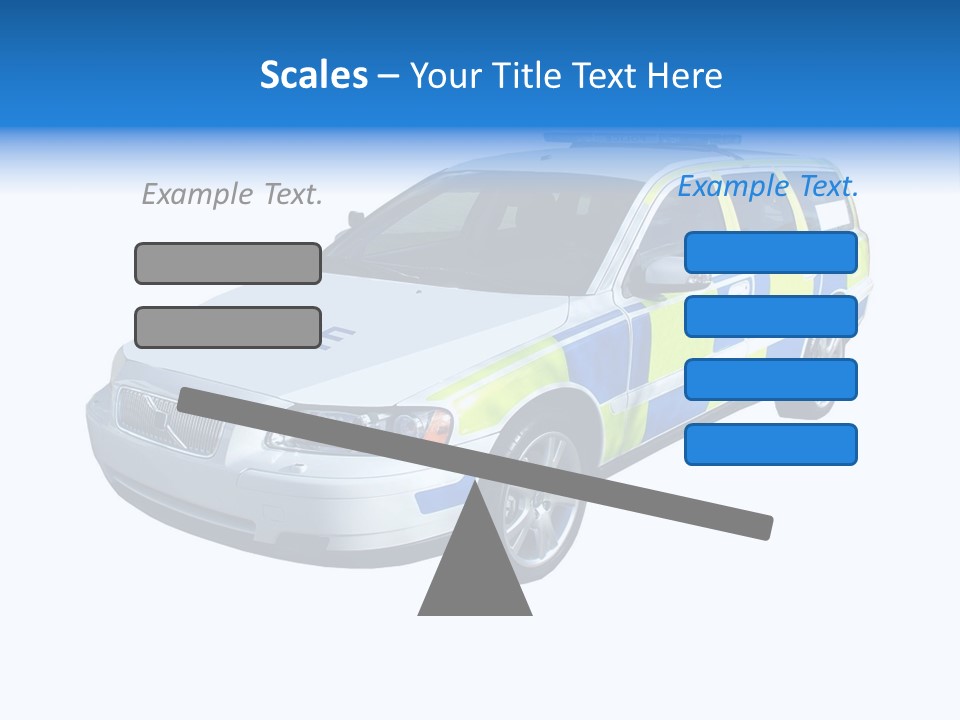 A High Speed Motorway Police Car. PowerPoint Template