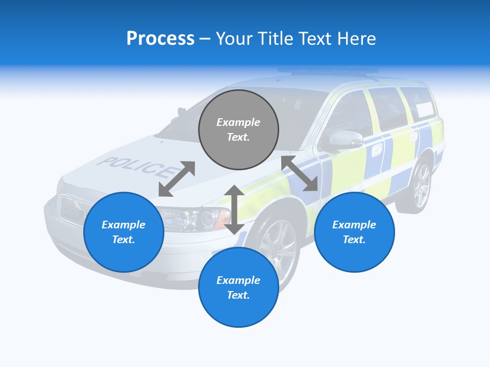 A High Speed Motorway Police Car. PowerPoint Template
