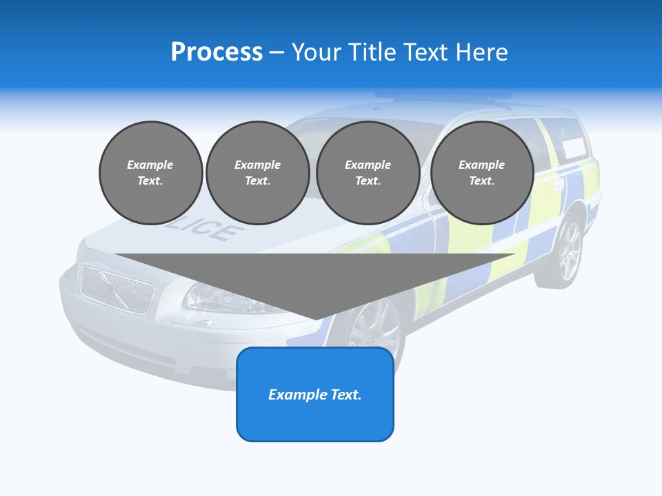 A High Speed Motorway Police Car. PowerPoint Template